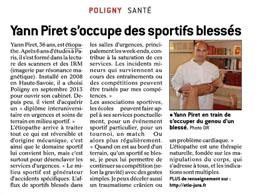 Soins des sportifs-Le Progrès (Sept 2017)